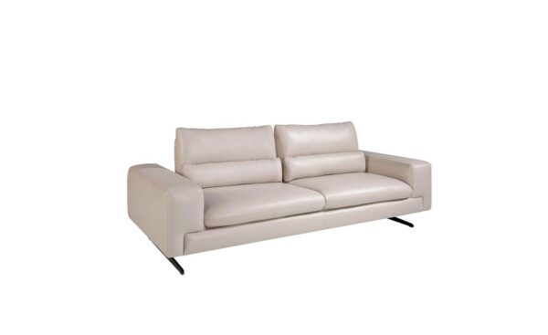 Sofá de 3 lugares em pele Casablanca 6142 com design moderno e elegante | Moveistore