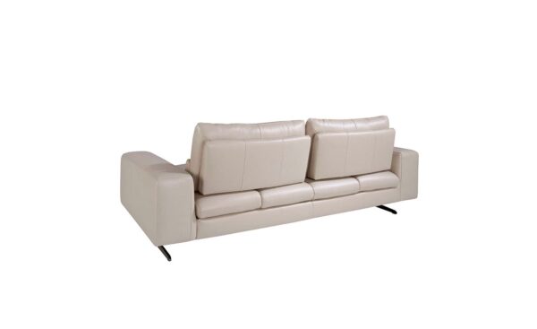 Sofá de 3 lugares em pele Casablanca 6142 com design moderno e elegante | Moveistore