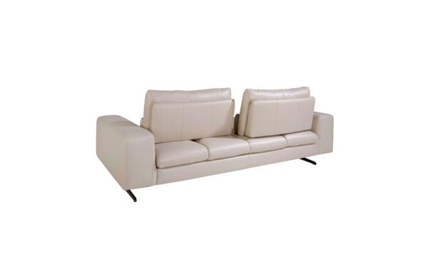 Sofá de 3 lugares em pele Casablanca 6142 com design moderno e elegante | Moveistore