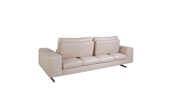 Sofá de 3 lugares em pele Casablanca 6142 com design moderno e elegante | Moveistore