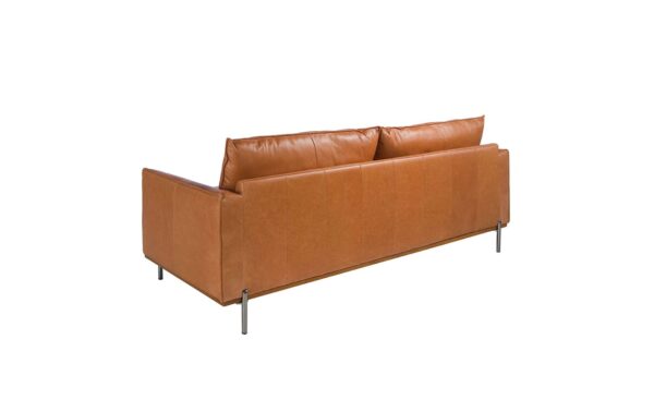 Sofá de 3 lugares em pele Groove 6130 com design moderno e elegante | Moveistore