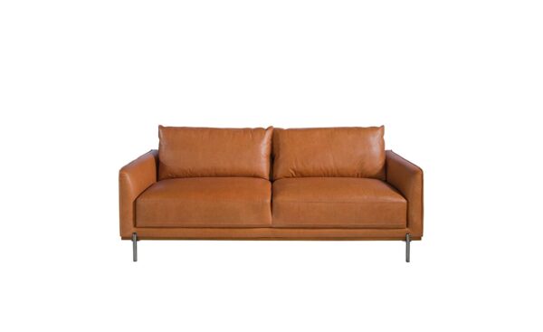 Sofá de 3 lugares em pele Groove 6130 com design moderno e elegante | Moveistore
