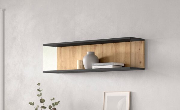 Móvel de TV New Royal 217 com acabamento em madeira, pés transparentes e design moderno e prático | Moveistore