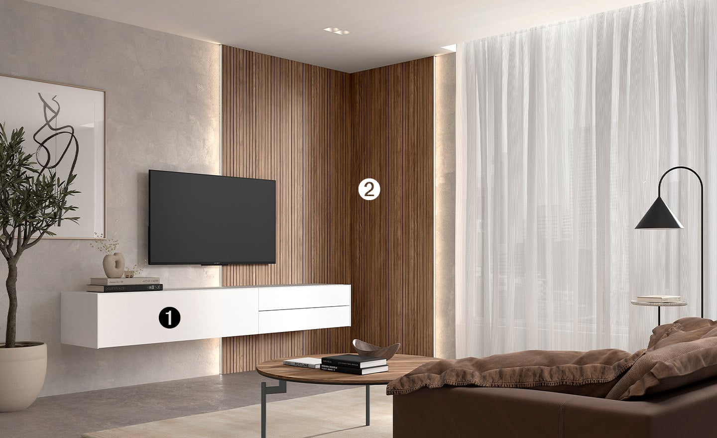 Móvel de TV com Painel New Royal 207