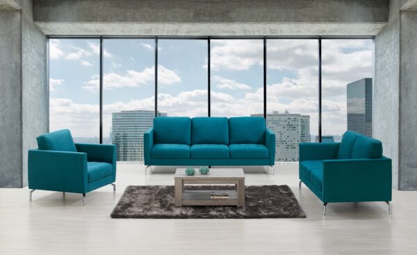 Sofá de 1 Lugar Robbie com pernas cromadas e design minimalista | Moveistore