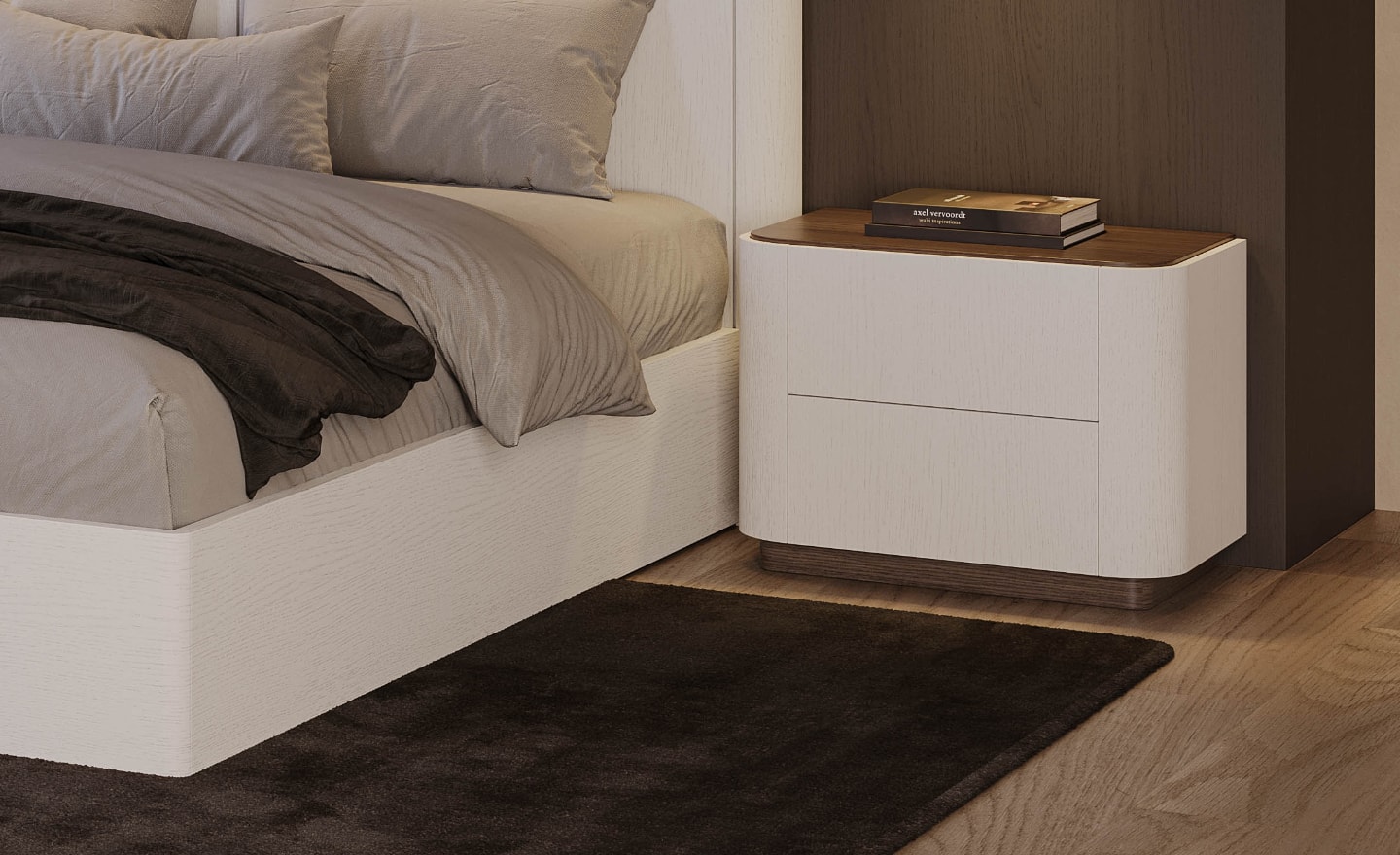 Quarto de Casal Pietra 14 – Simplicidade Moderna com Máxima Funcionalidade