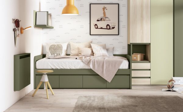 Cama Nido 4 Gavetas Sonrie 1 com estrutura robusta, arrumação integrada e acabamento seguro | Moveistore