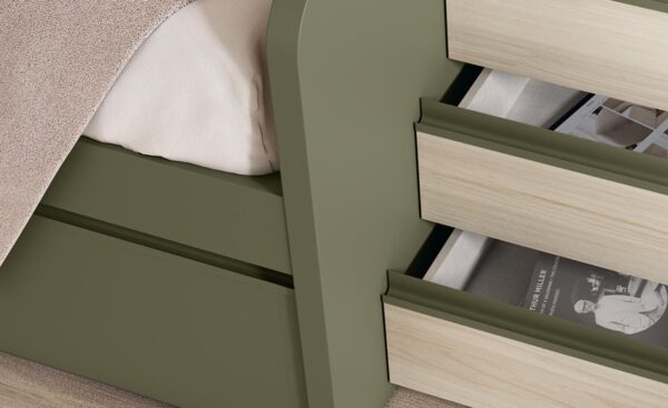 Cama Nido 4 Gavetas Sonrie 1 com estrutura robusta, arrumação integrada e acabamento seguro | Moveistore