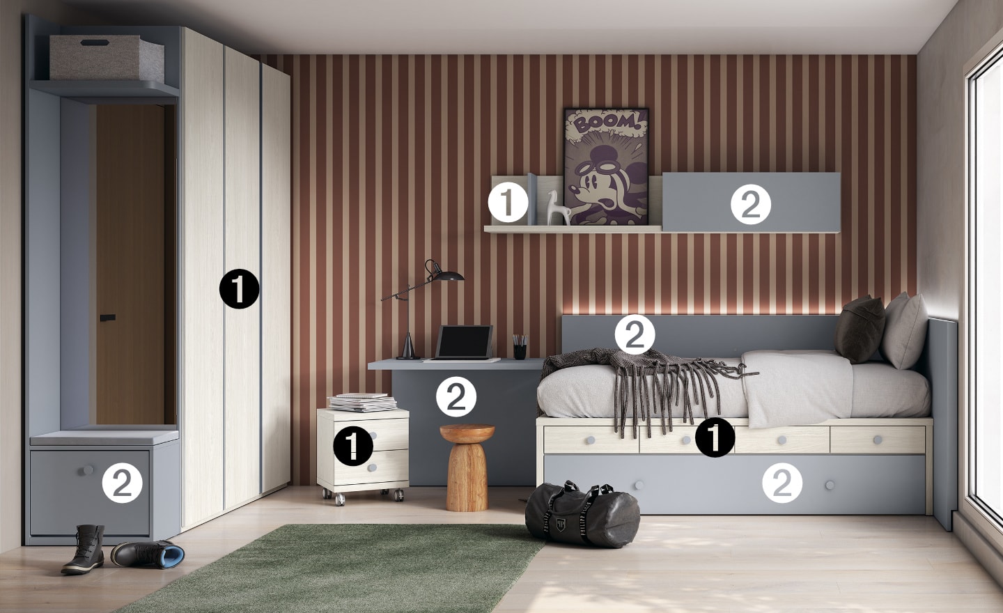 Quarto Sonrie 30 – Completo, organizado e cheio de estilo