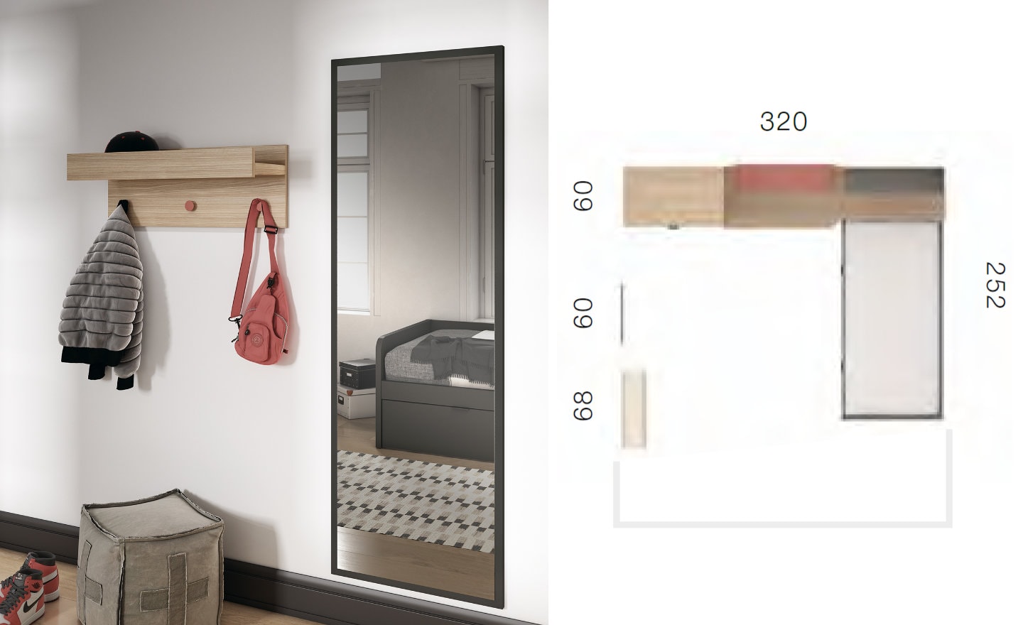 Quarto Juvenil Sonrie 3 – Organização, Conforto e Estilo num Espaço Multifuncional