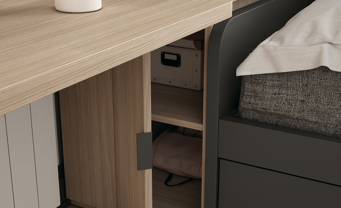 Quarto Juvenil Sonrie 3 – Organização, Conforto e Estilo num Espaço Multifuncional