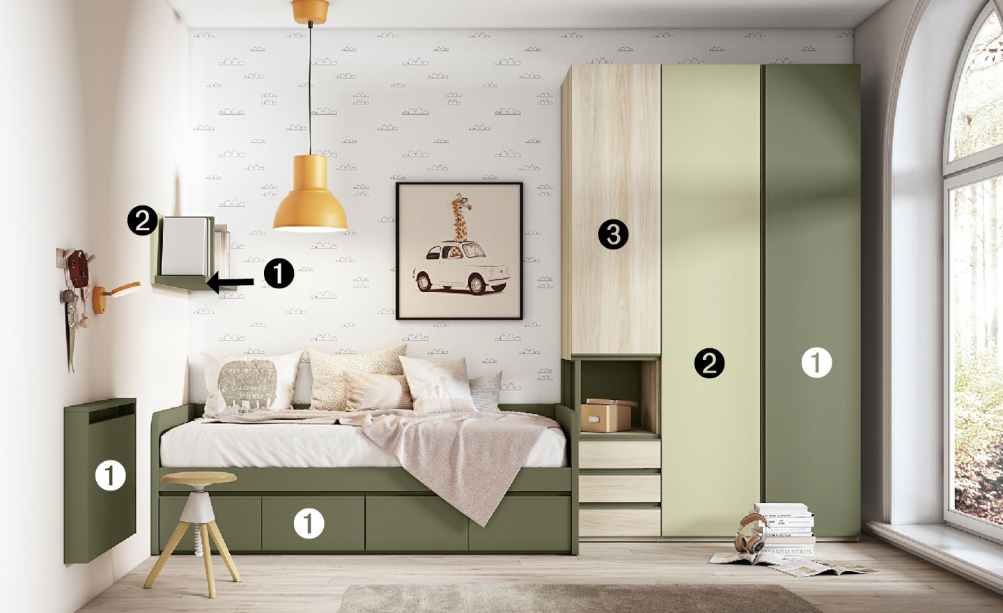 Quarto Juvenil Sonrie 1 – Organização Inteligente para Crescer com Estilo