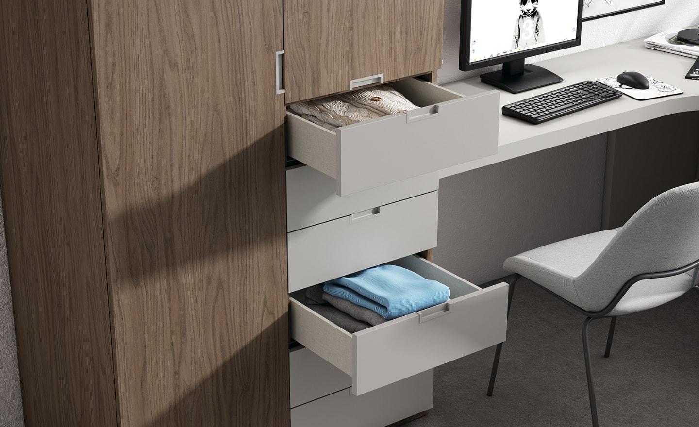 Roupeiro Sonrie 12 – Organização vertical com design moderno