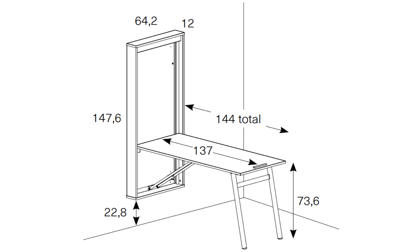 Secretária Sonrie 15 – Compacta, prática e segura