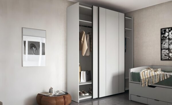 Sonrie 32 – Organização fluida e contemporânea Roupeiro Portas de Correr Sonrie 32 com arrumação interior e acabamento moderno | Moveistore