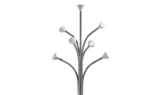 Cabide Floris com estrutura orgânica e base estável