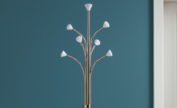 Cabide Floris com estrutura orgânica e base estável