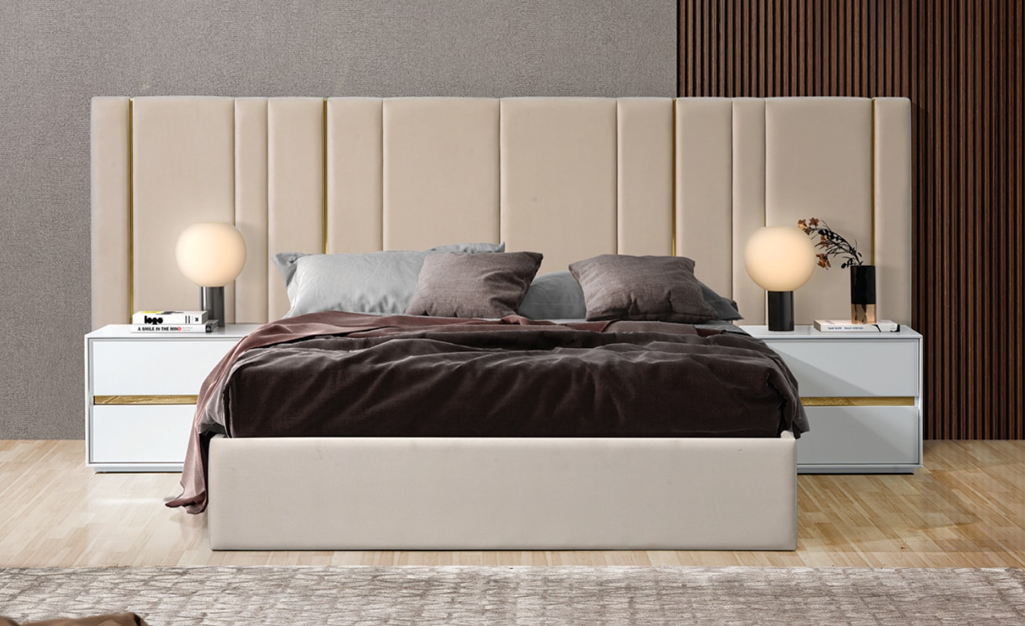 Cama de Casal Brisa – Estilo Contemporâneo com Conforto Superior