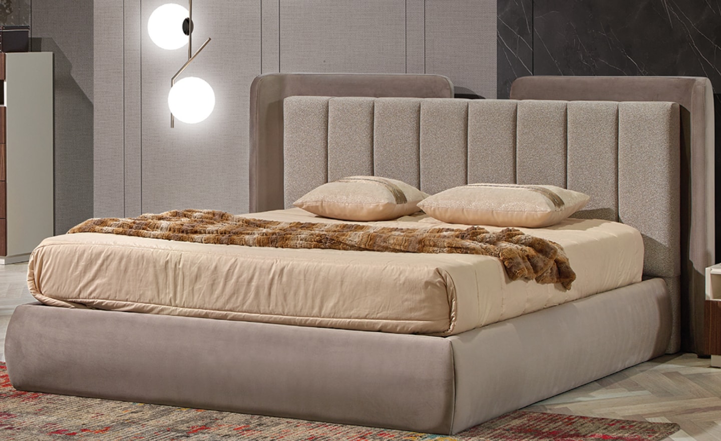 Cama de Casal Linea Estofado – Design Contemporâneo e Confortável