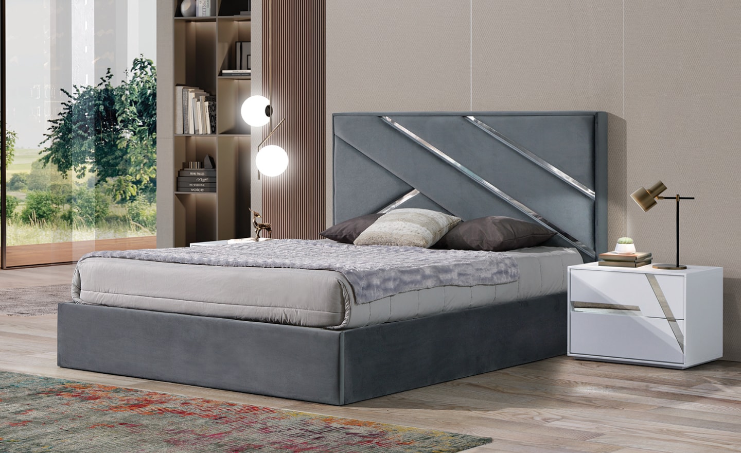Cama Reflex – Conforto e Estilo com Design Geométrico