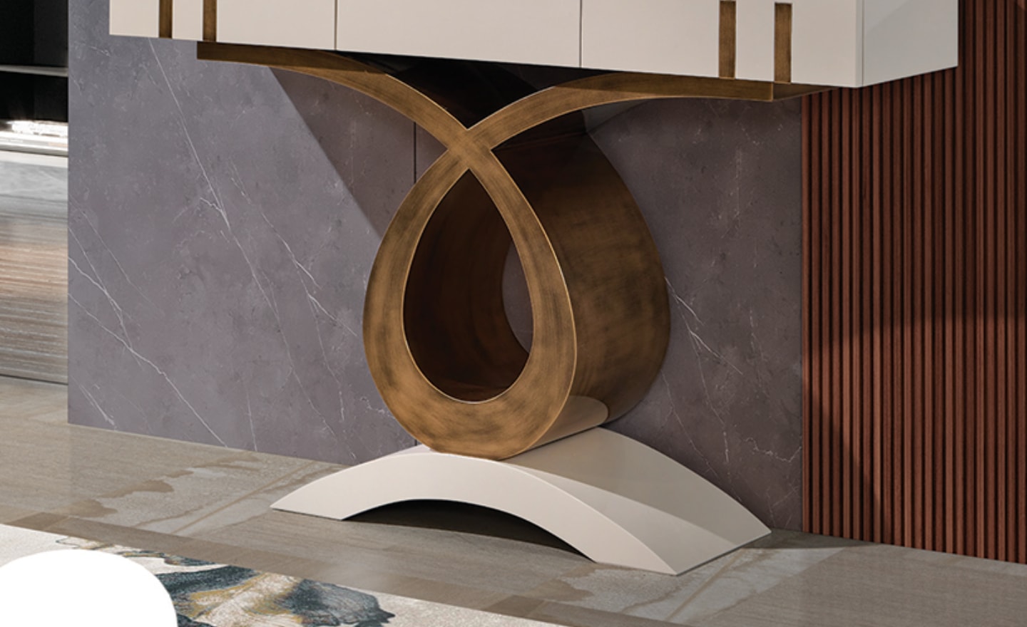 Consola Luxor Curve – Arte, Design e Sofisticação