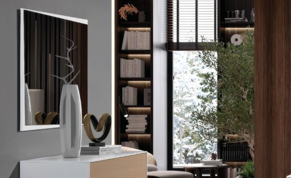 Quarto de Casal Milano com cabeceira estofada de design geométrico