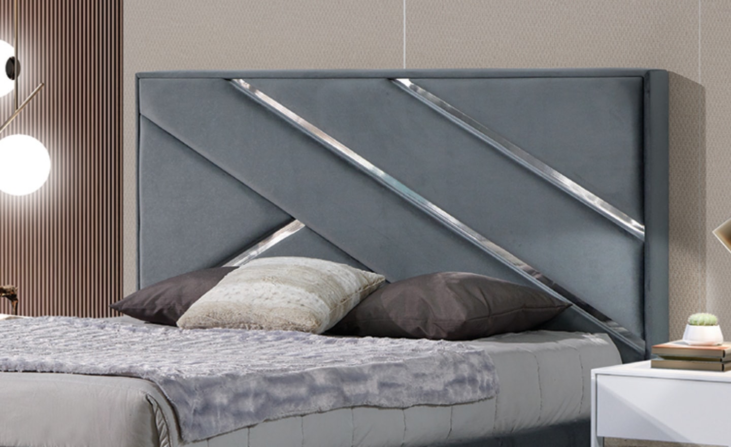 Quarto Reflex – Conforto Moderno com Detalhes Geométricos