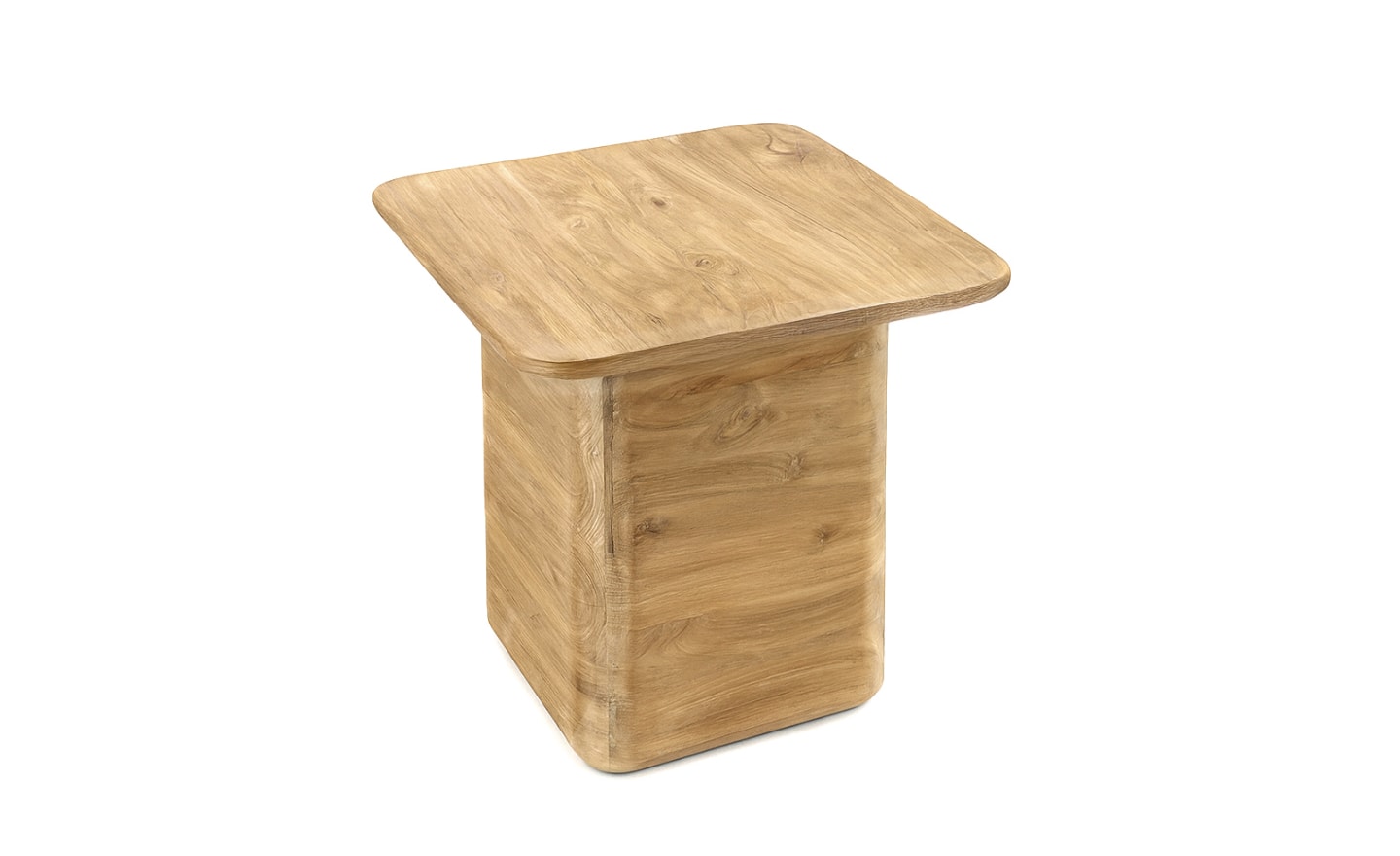 Mesa de Apoio Eyre 6396010 em madeira maciça de teca com design quadrado | Moveistore