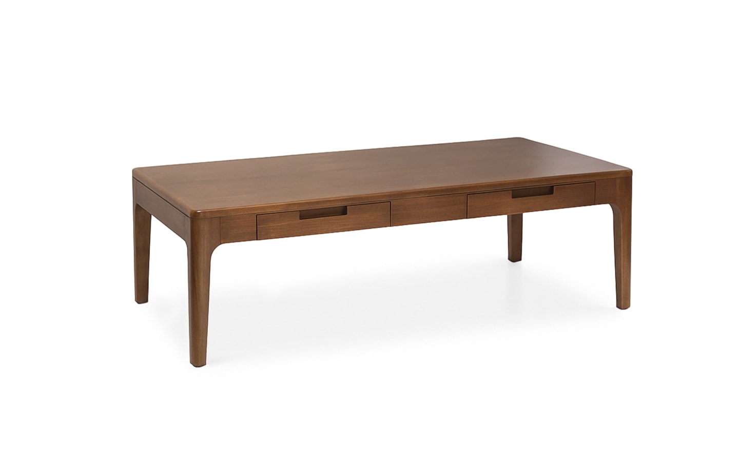 Mesa de Centro Oporto 2 Gavetas 6110120 em madeira maciça de mogno | Moveistore