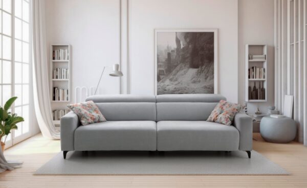 Sofá 2 Lugares Noa com design moderno, assentos extensíveis e apoio de cabeça ajustável | Moveistore