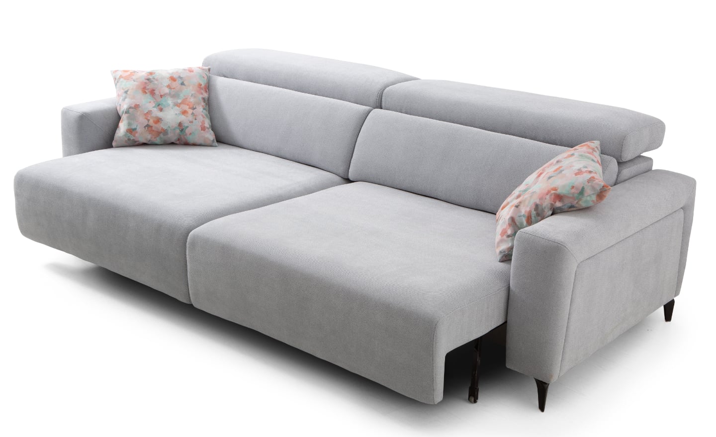 Sofá 2 Lugares Noa com design moderno, assentos extensíveis e apoio de cabeça ajustável | Moveistore