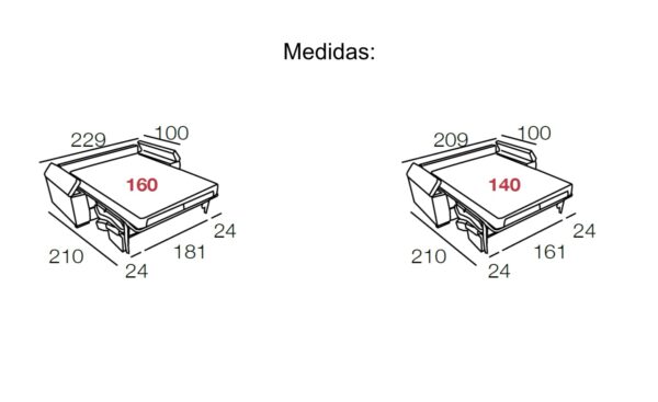 Sofá Cama Magnum com colchão integrado e sistema de abertura fácil | Moveistore