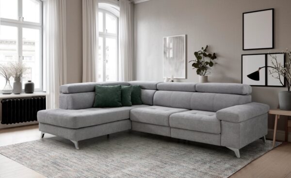 Sofá Chaise Longue Polo com assento deslizante e encosto reclinável | Moveistore