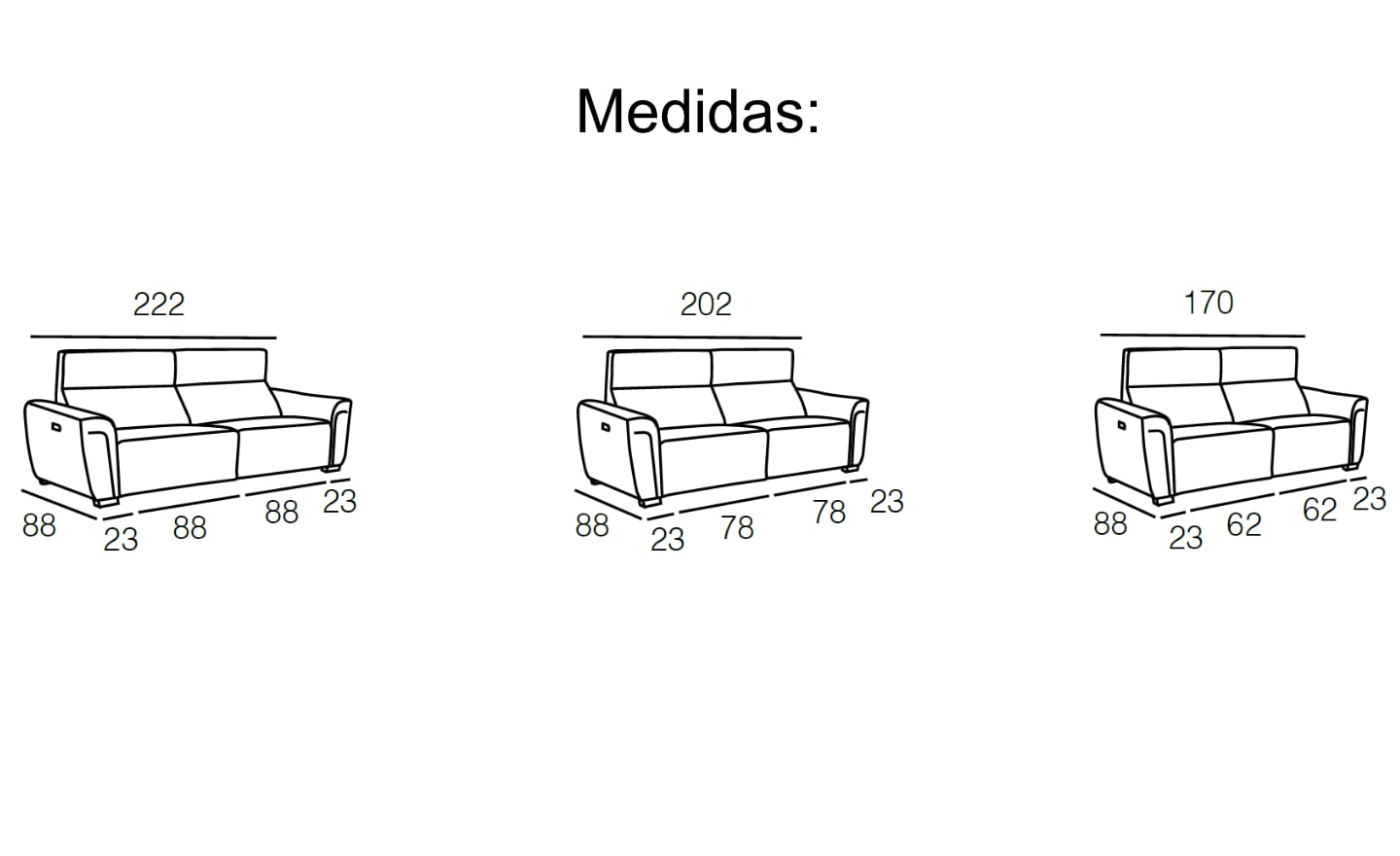 Sofá Relax 2 Lugares Tico