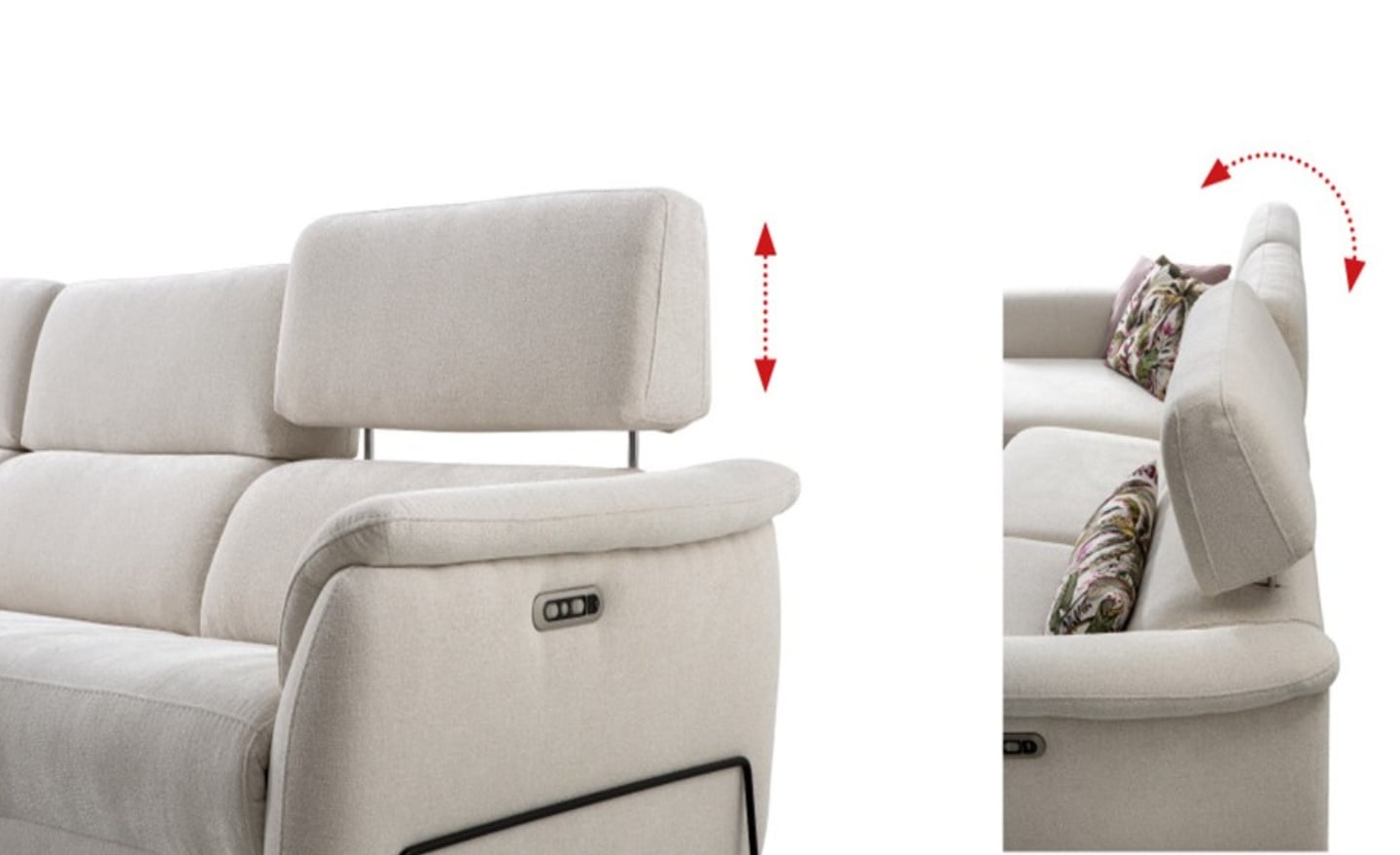 Sofá Relax com Chaise Longue Estela