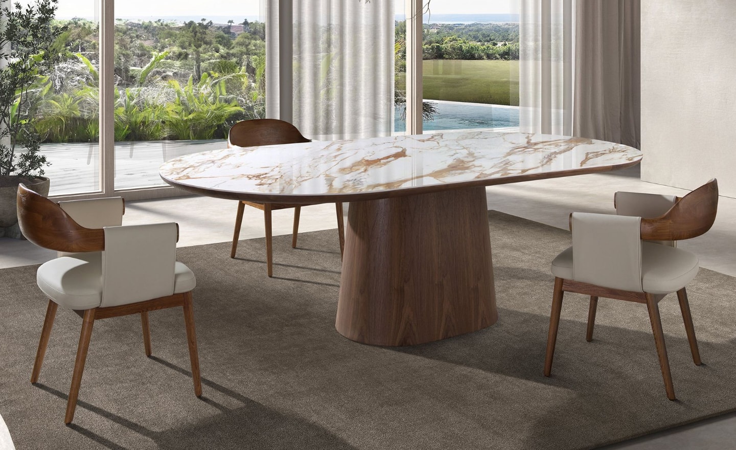 Mesa de Jantar Oval Soren 1173