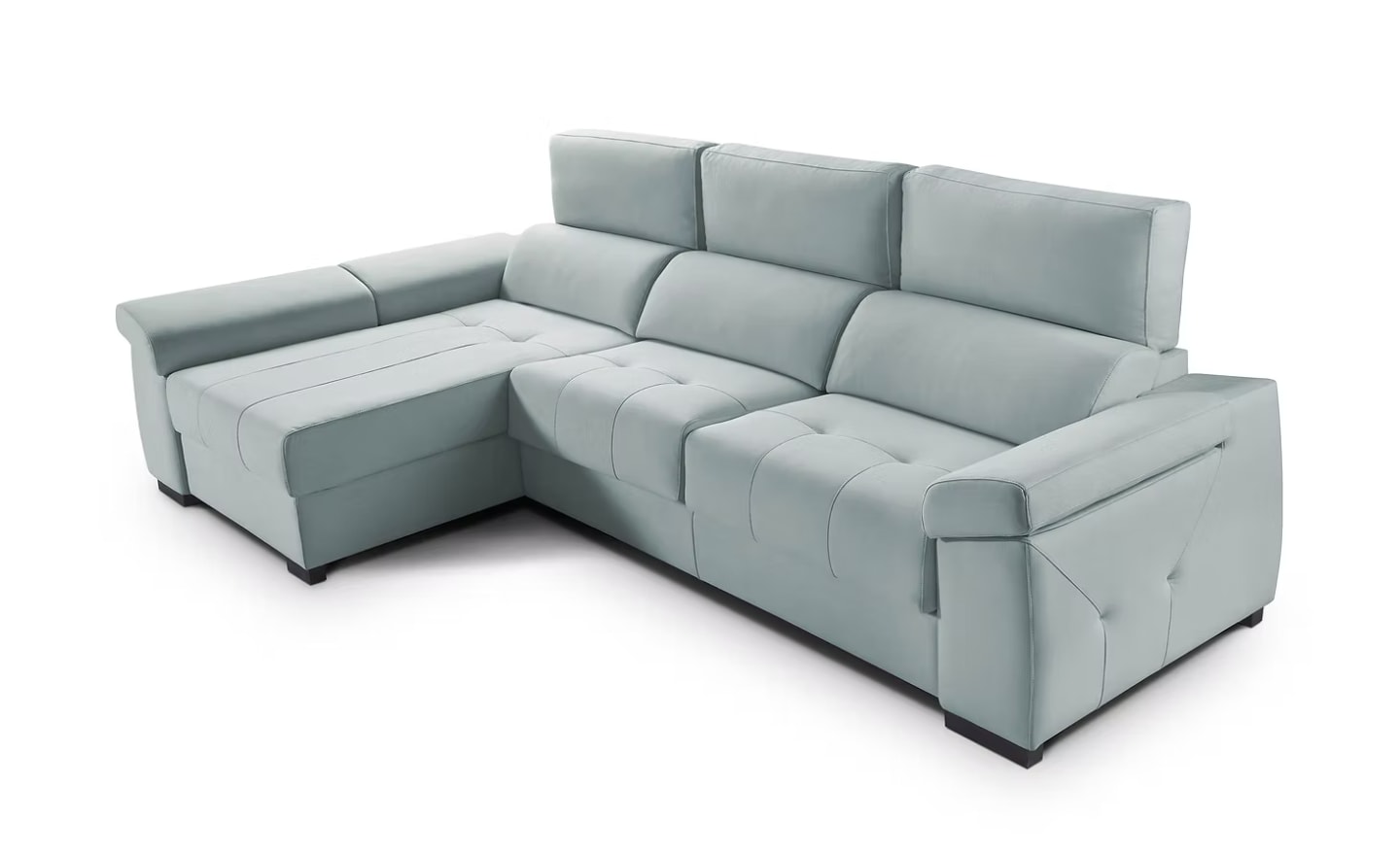 Sofá Chaise com Cama Simone com arrumação e colchão Comfort de 16 cm | Moveistore