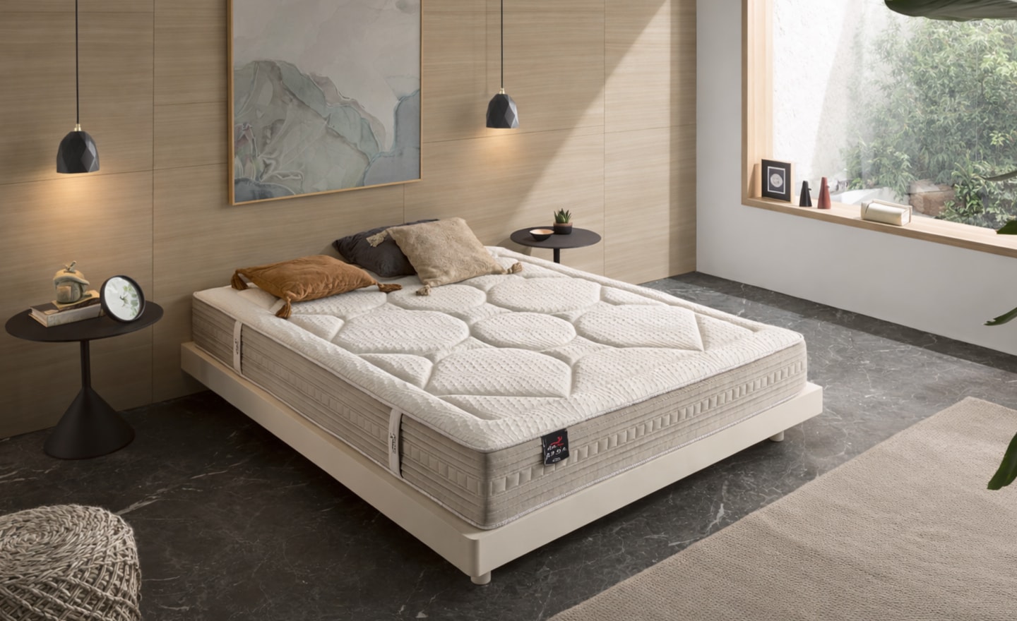 Colchão de Molas Ensacadas Alhambra com 5 zonas e viscoelástica | Moveistore