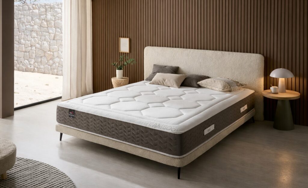 Colchão de Molas Ensacadas V85 com viscoelástica e tecido bamboo | Moveistore