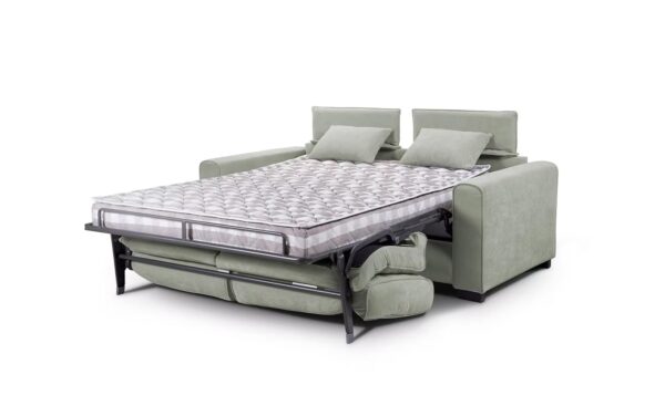 Sofá Cama Naomi com colchão 16 cm e topper e encostos reclináveis | Moveistore