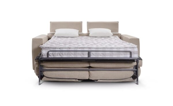 Sofá Cama Valentina com colchão de 16 cm e topper e encostos reclináveis | Moveistore