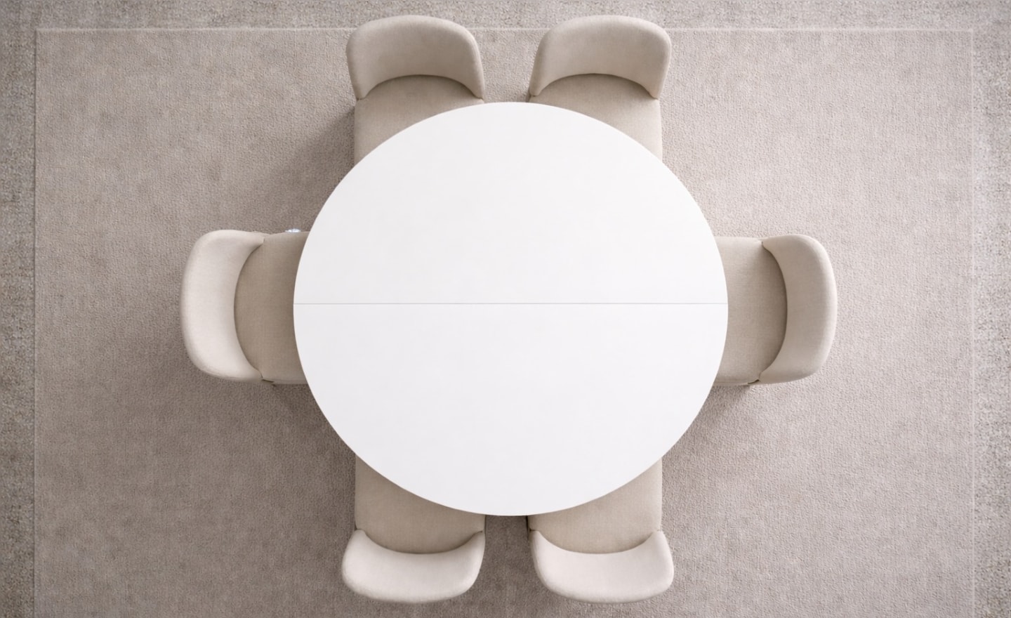 Mesa Redonda Extensível Capital do Móvel