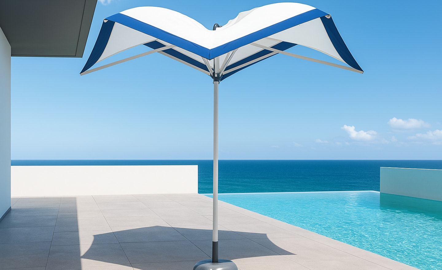 Guarda Sol Sigual em alumínio com tecido Dralon Lux e proteção UV | Moveistore