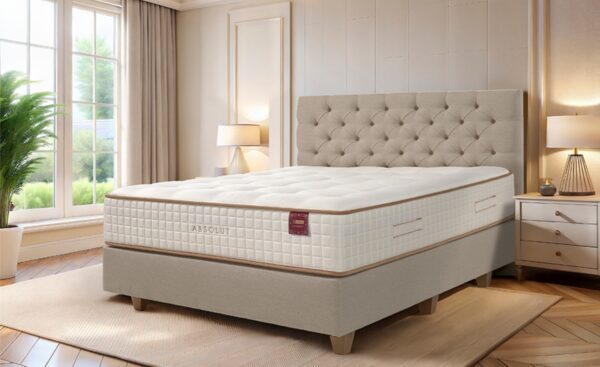 Colchão Absolut Molaflex de molas contínuas com conforto premium e tecido Damasco | Moveistore