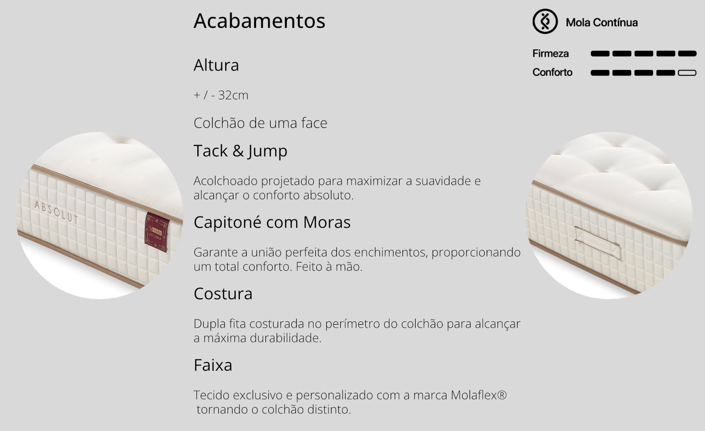 Colchão Absolut Molaflex