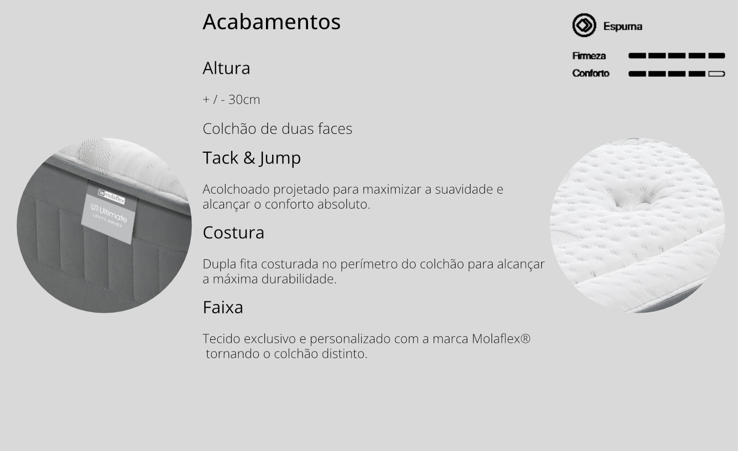 Colchão Levity Airvex Molaflex