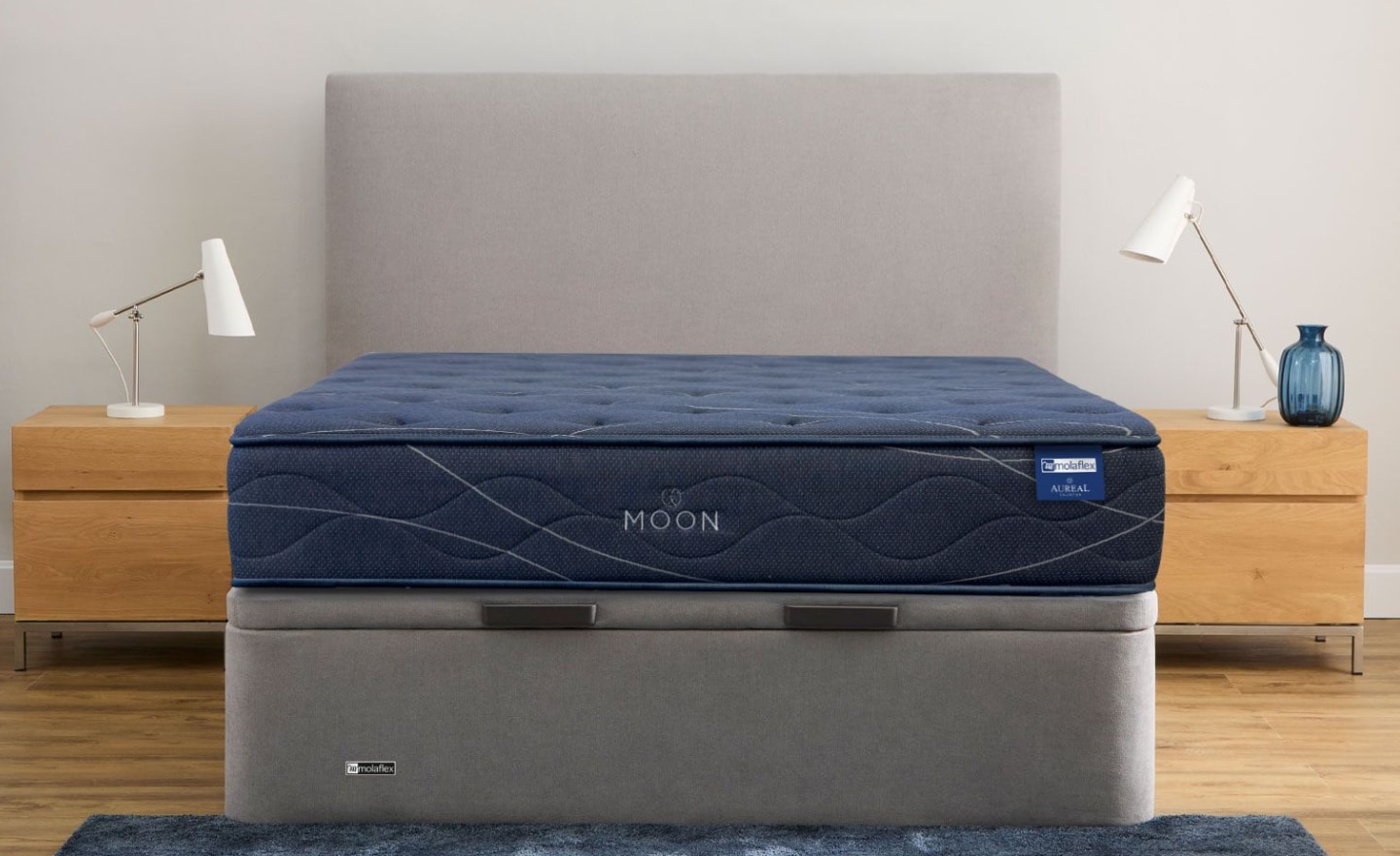 Colchão Moon Molaflex de mola ensacada com viscoelástica e independência de movimentos | Moveistore