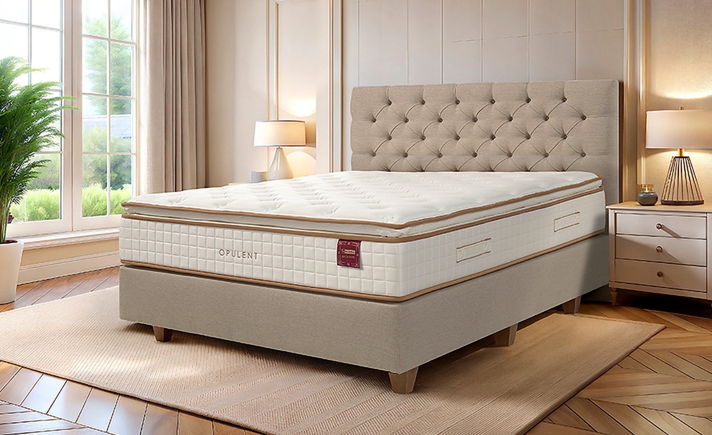 Colchão Opulent Molaflex de mola ensacada com viscoelástica gel e conforto premium | Moveistore