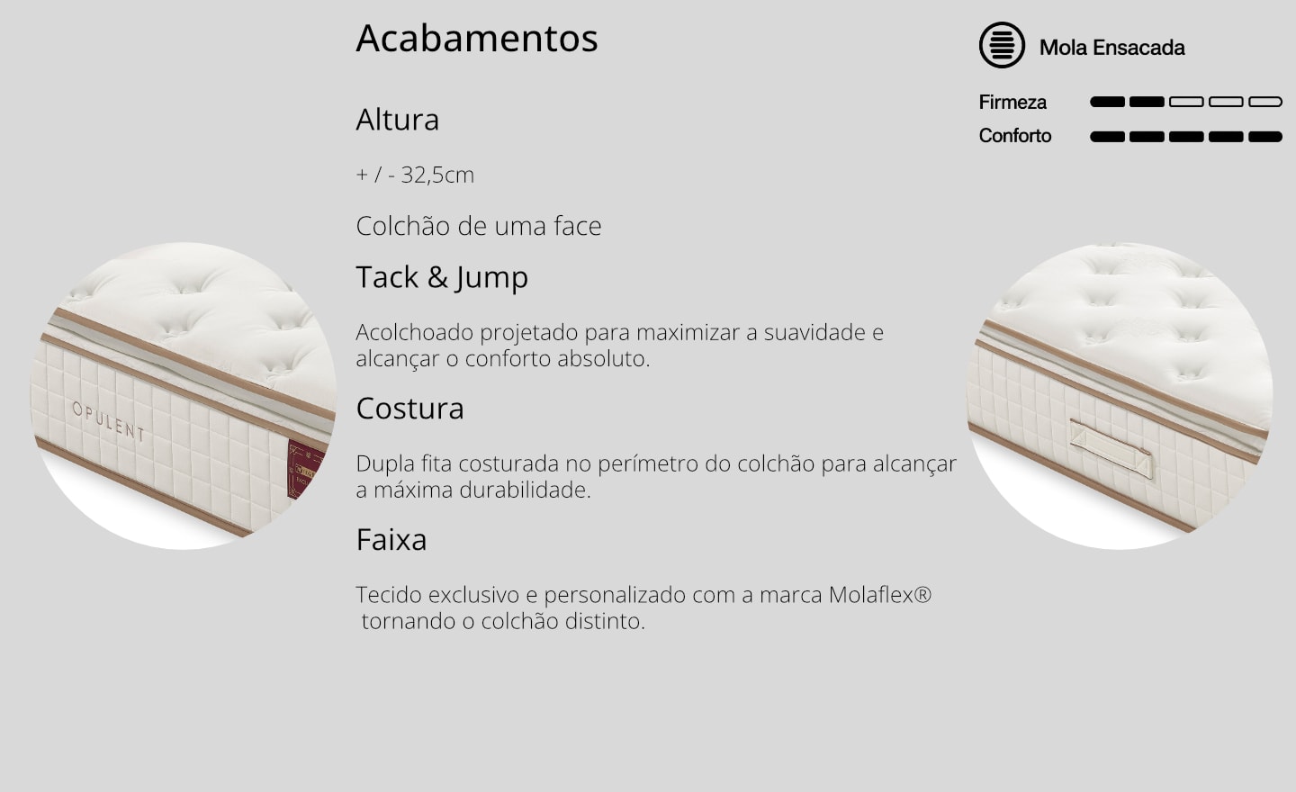 Colchão Opulent Molaflex