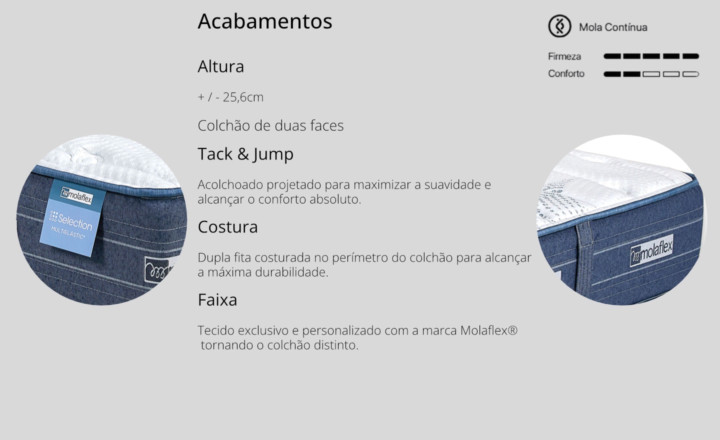 Colchão Selection Multielástic Molaflex